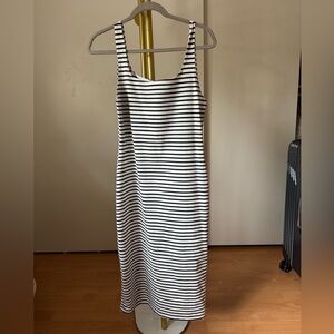 Striped Black and White Dress